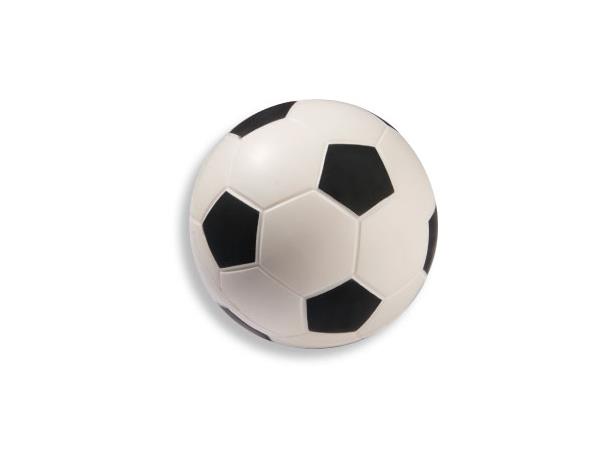 Soft fotball PU skum 20 cm - Svart/Hvit